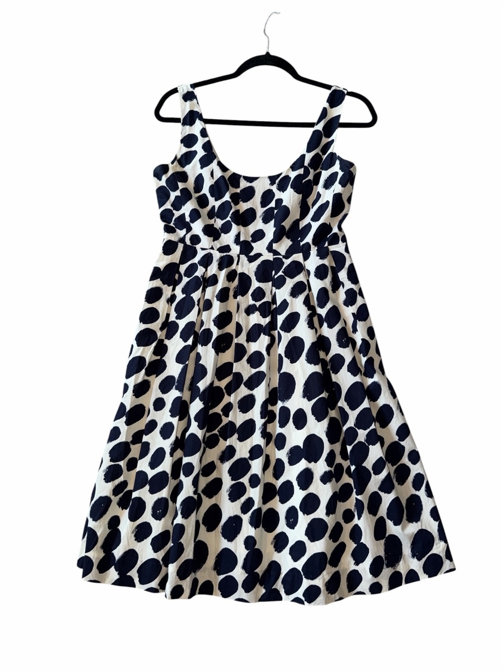 J. Crew Scoop Neck Fit and Flare Pleated Dress Size 4 - Picture 2 of 9